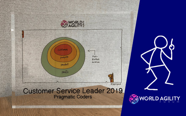 Nagroda Customer Service Leader dla Pragmatic Coders, przyznana przez World Agility Forum